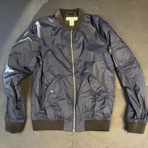 H&M MembersOnly style jacket Mens S Navy Blue & Black